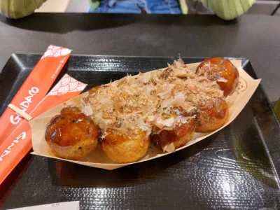 Gindaco, takoyaki, okonomiyaki, yakisoba, street food jepang, japanese street food