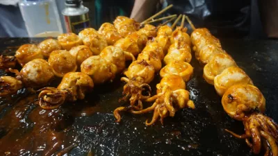 Sate Cumi Bakar SARANG CUMI, Seafood Cibubur