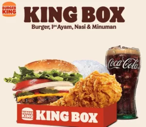 King Box Mozzarella Cheeseburger
