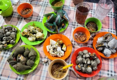 Papa Kerang Rebus, kuliner malam medan