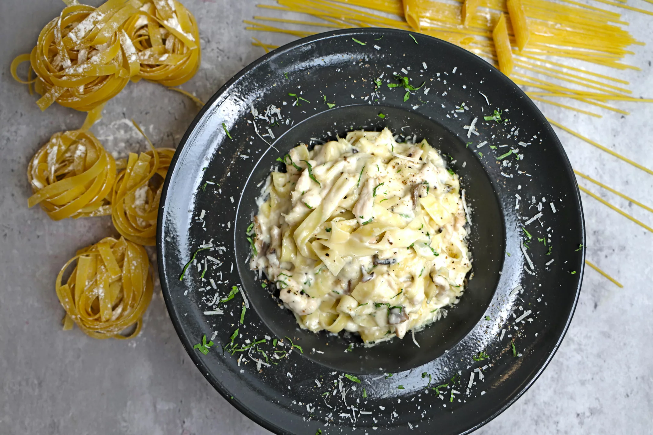 resep fettucini carbonara