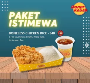 Boneless chicken fries + Nestea