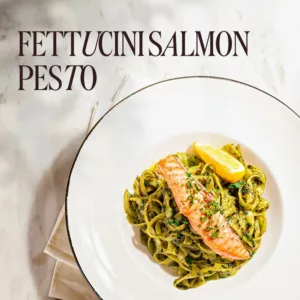 Fettuccini Salmon Pesto