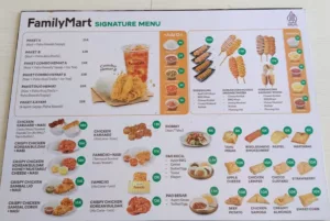 daftar menu FamilyMart