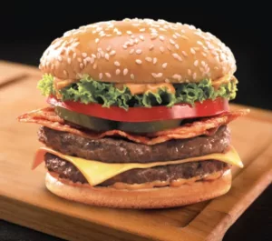 menu A&W burger