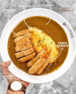 Shrimp Cutlet Omelette Curry 